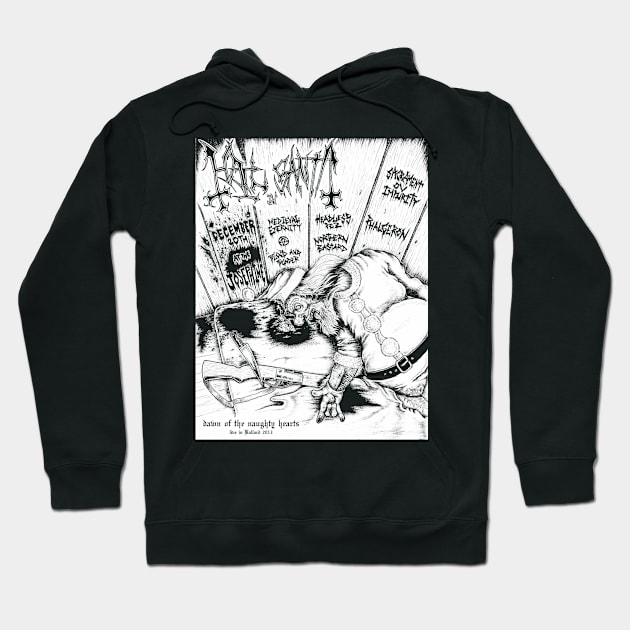 HAIL SANTA 4 - Dawn of the Naughty Hearts (Live in Ballard 2013) Hoodie by DÜFF